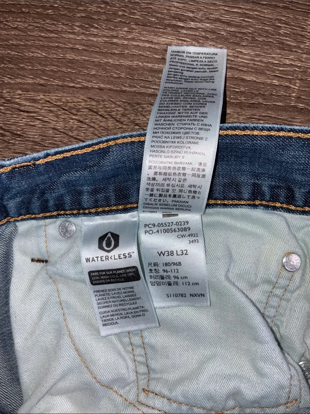 Levi’s 38x32 Used Men's Blue Denim 527 Jeans